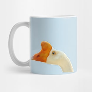 Blue eyed goose portrait Mug